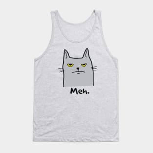 Meh Cat with an attitude Tank Top